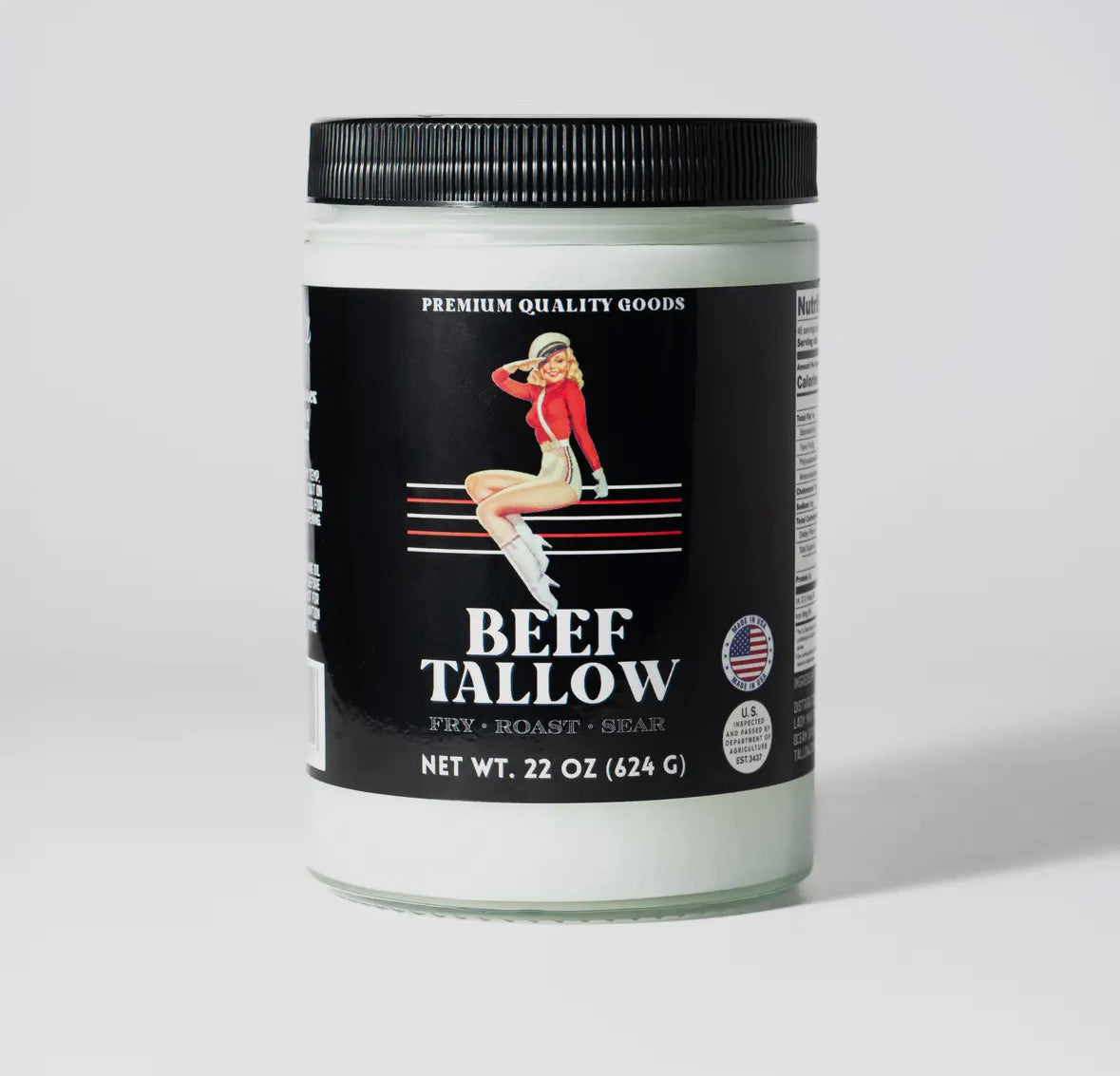  Pure Grass fed Beef Tallow 22oz image 0