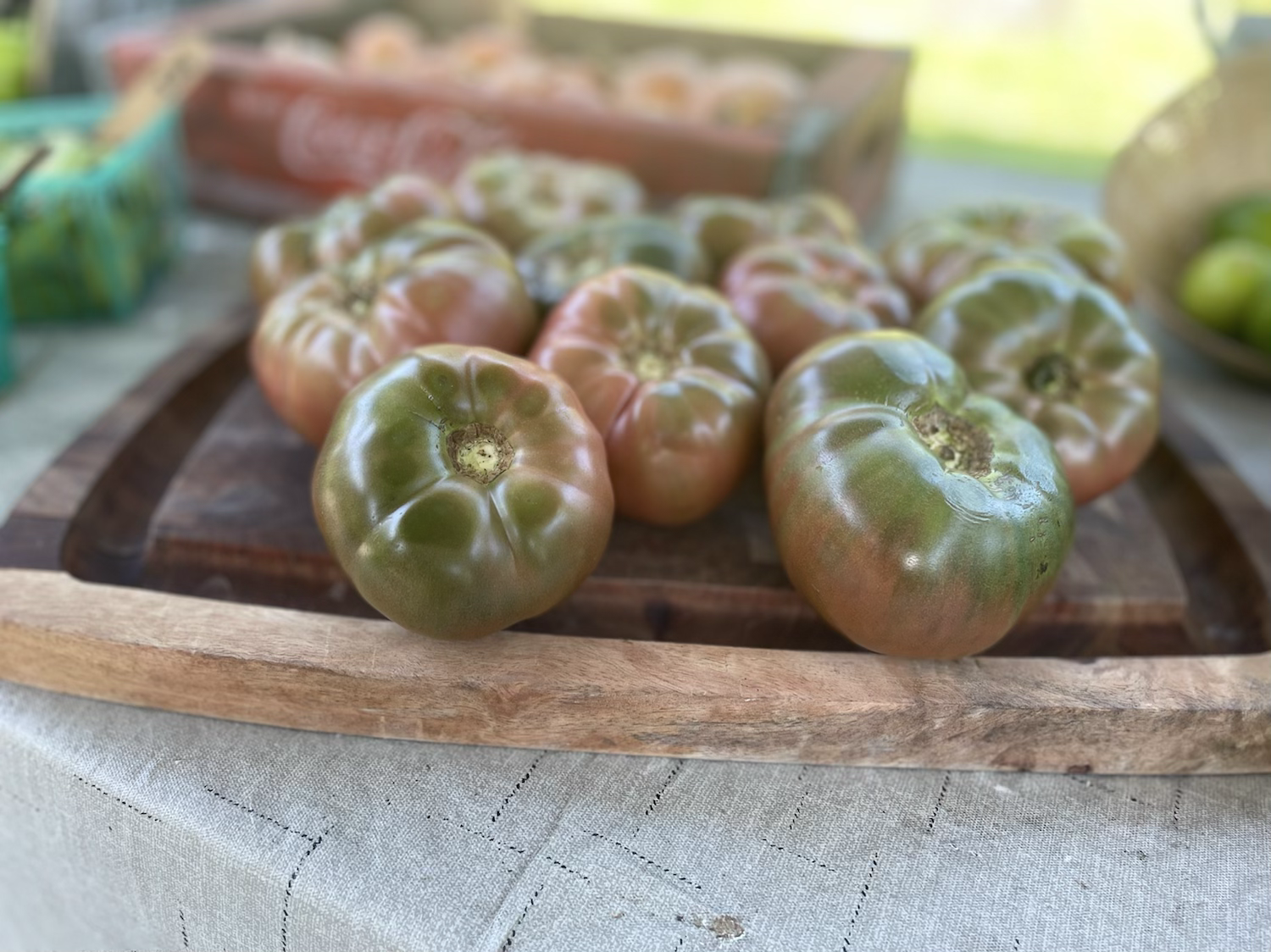 Cherokee Purple Heirloom Tomato - arrives green needs to ripen  image 1