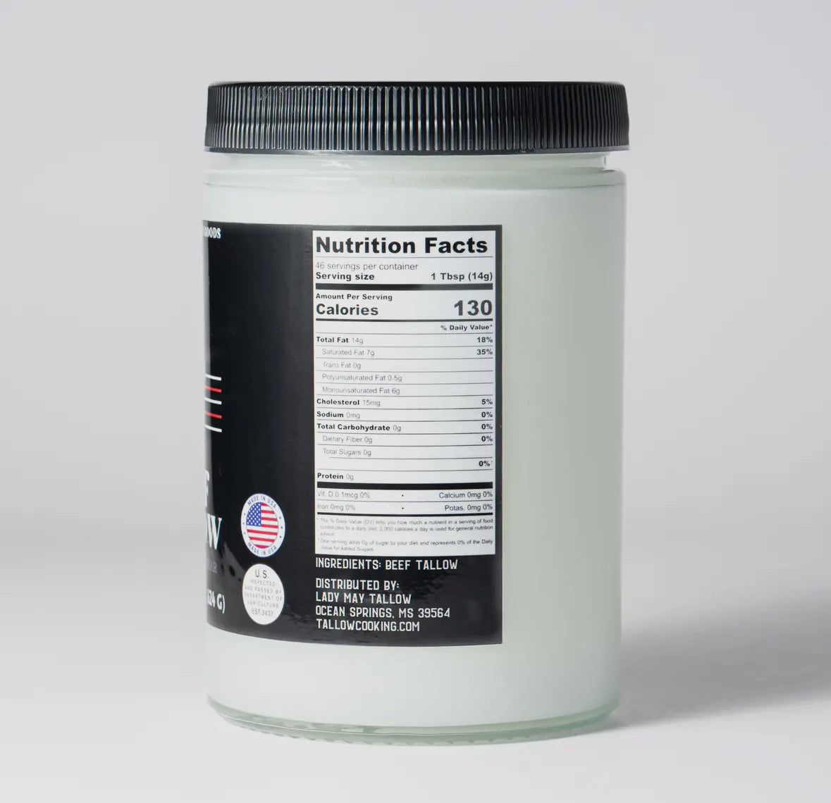  Pure Grass fed Beef Tallow 22oz image 1