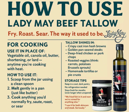 Beef Tallow cooking oil