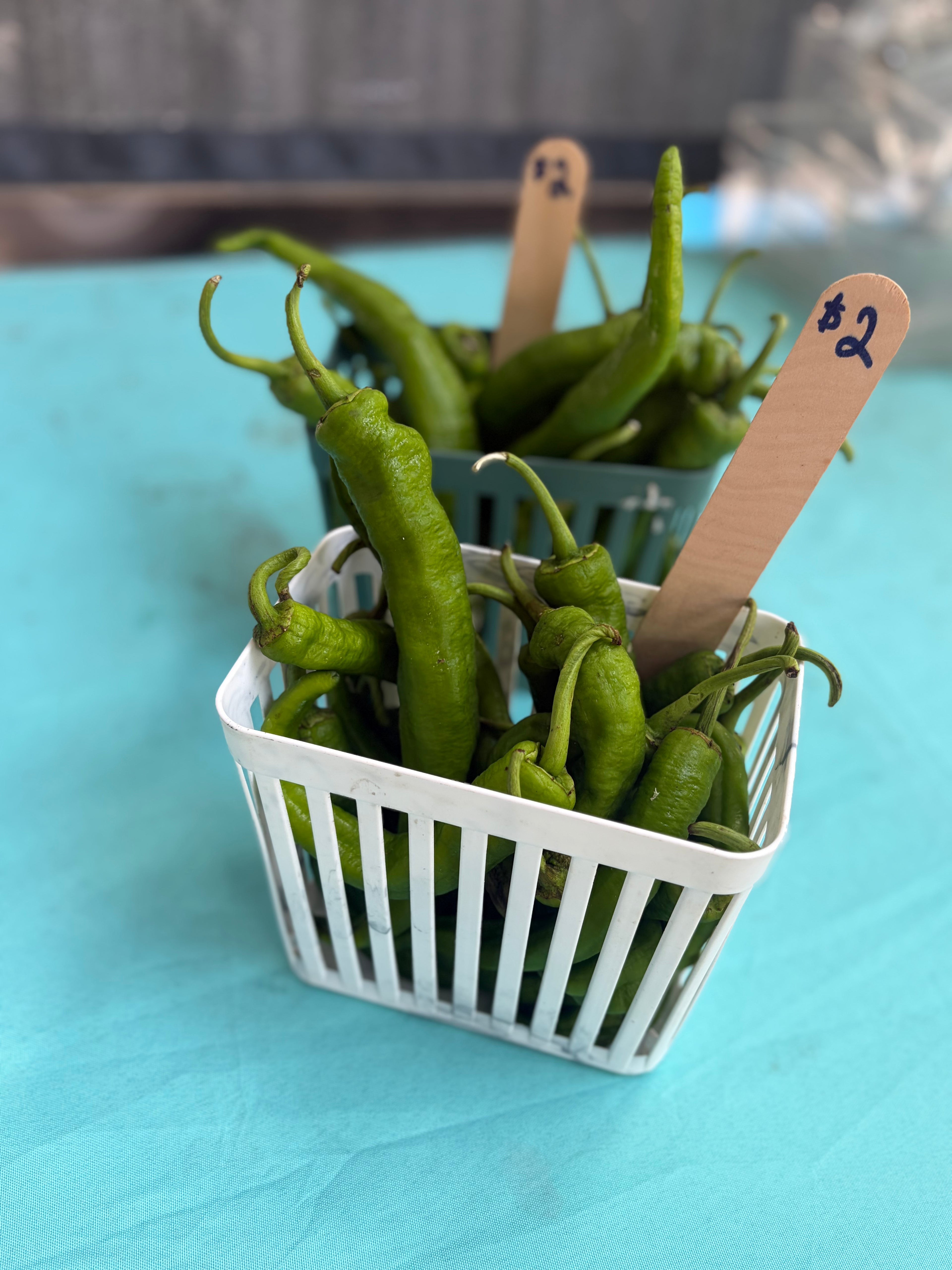 Italian long hot peppers