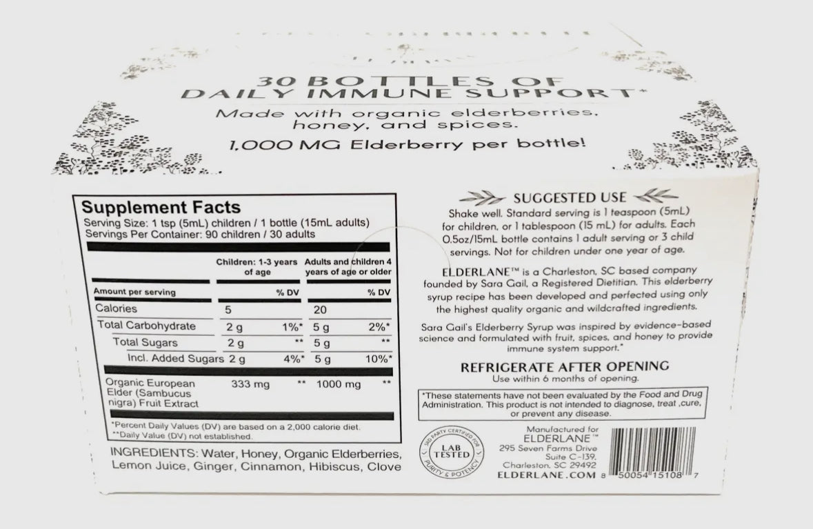 Elderberry Single Serve Bottle image 1